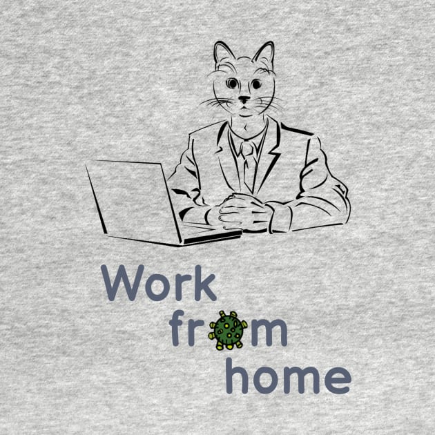 Stay At Home T shirt by aka art